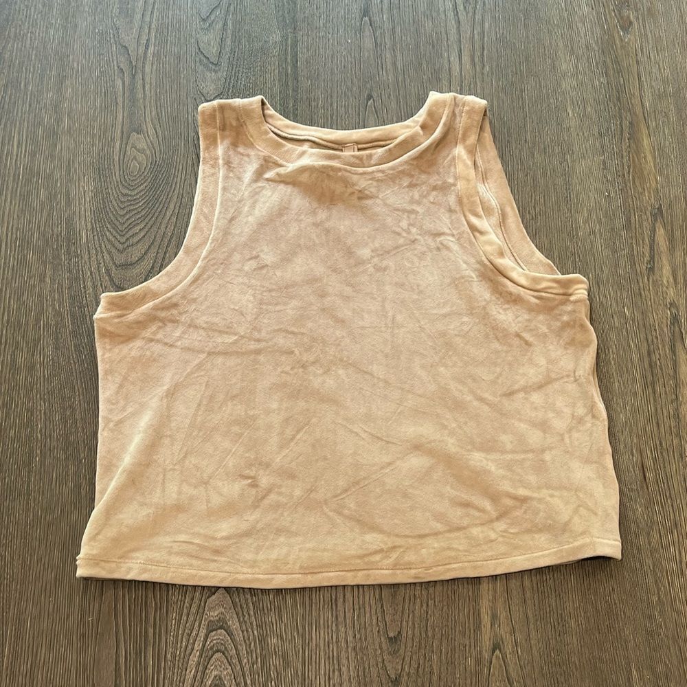 Nwt Skims Velour Crewneck Tank Honey Size 4x